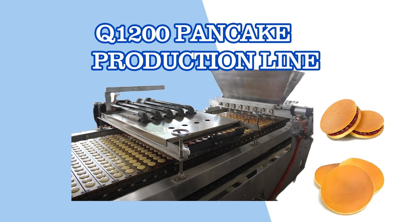QHBAKE QH1200 Pancake Dora cake production line , Dorayaki Cake making machine line