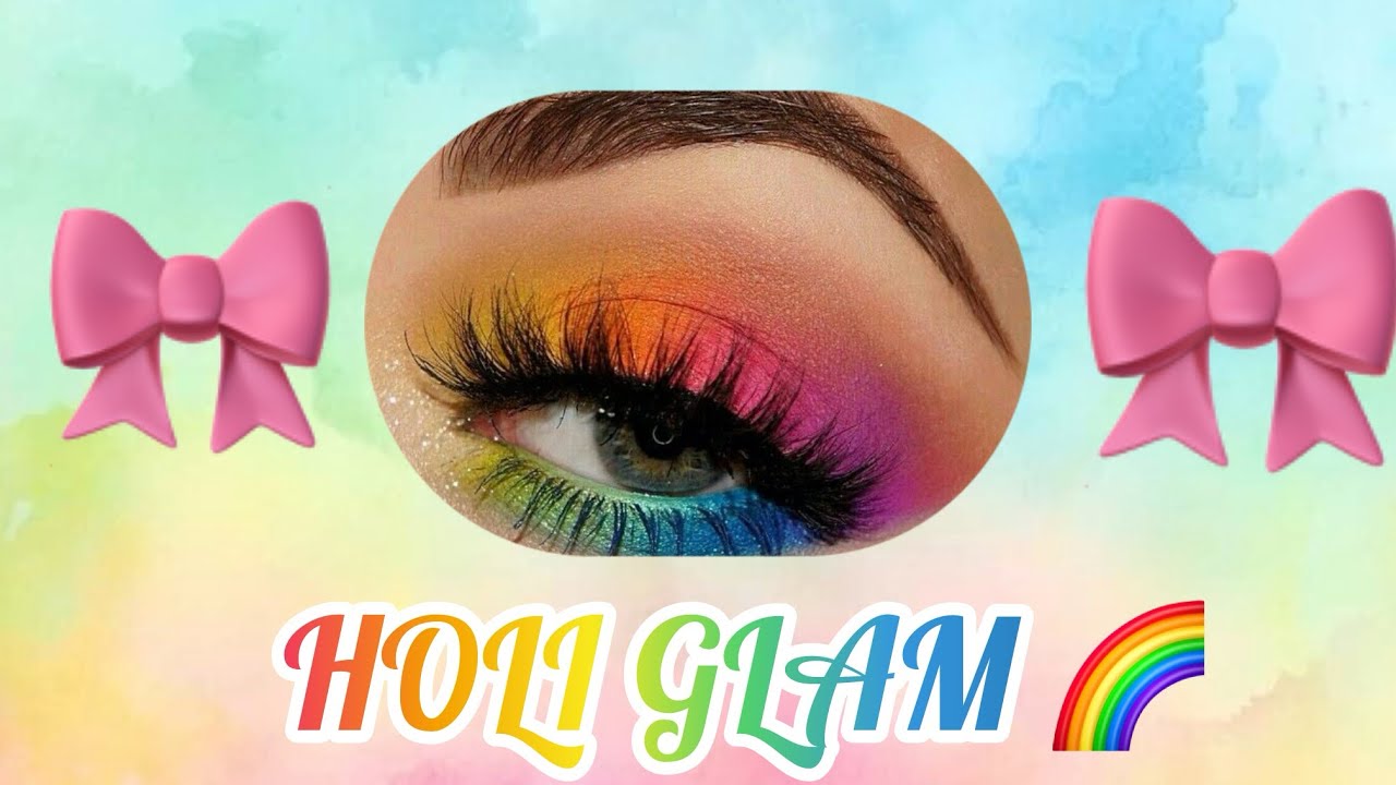 Holi Eye Makeup Look 🌈✨ | Colorful & Bold Festival Glam 2026