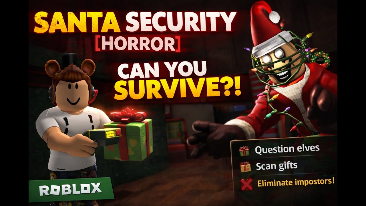 Can I Survive a Night as Santa’s Security Guard? 🎅🔦 | Roblox Santa Security