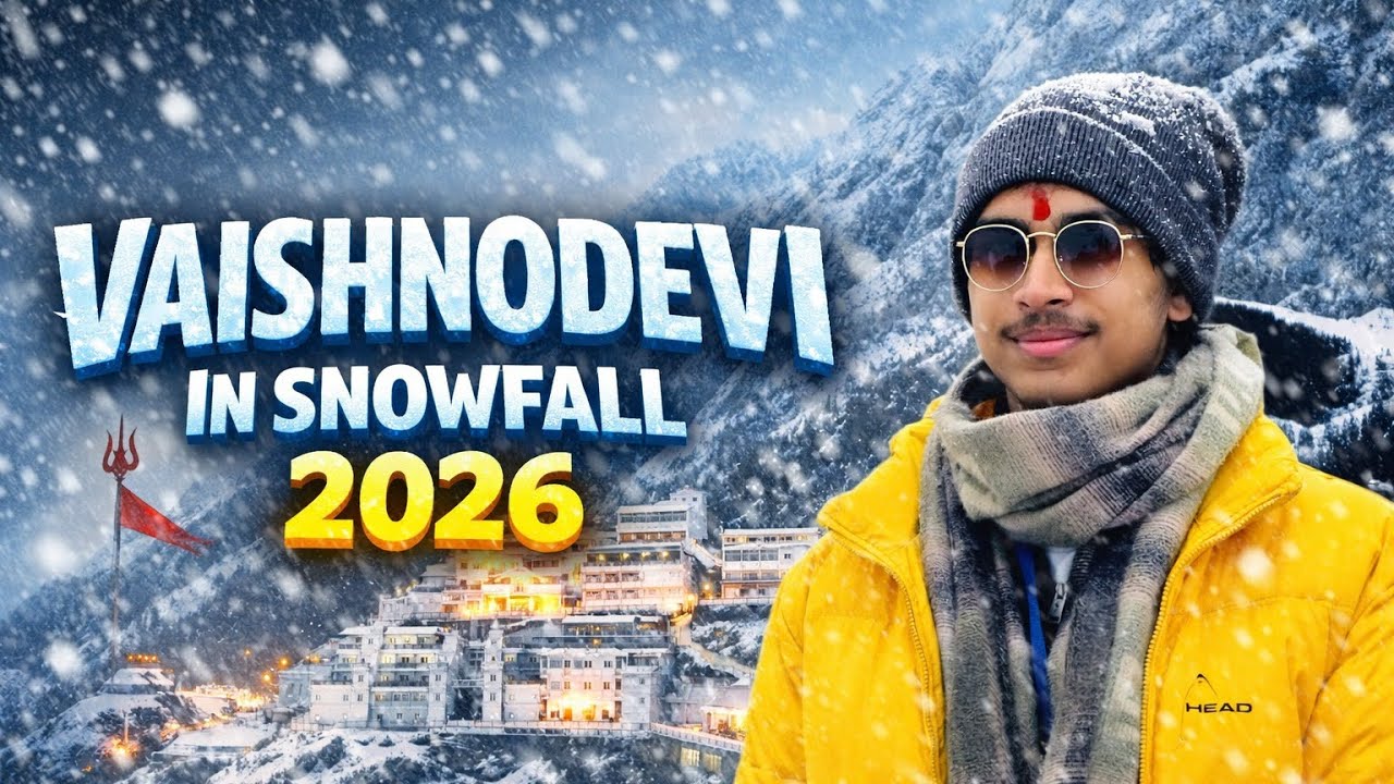 VAISHNODEVI IN WINTERS | January,2026 | SNOWFALL | Solo trip | Full Details |