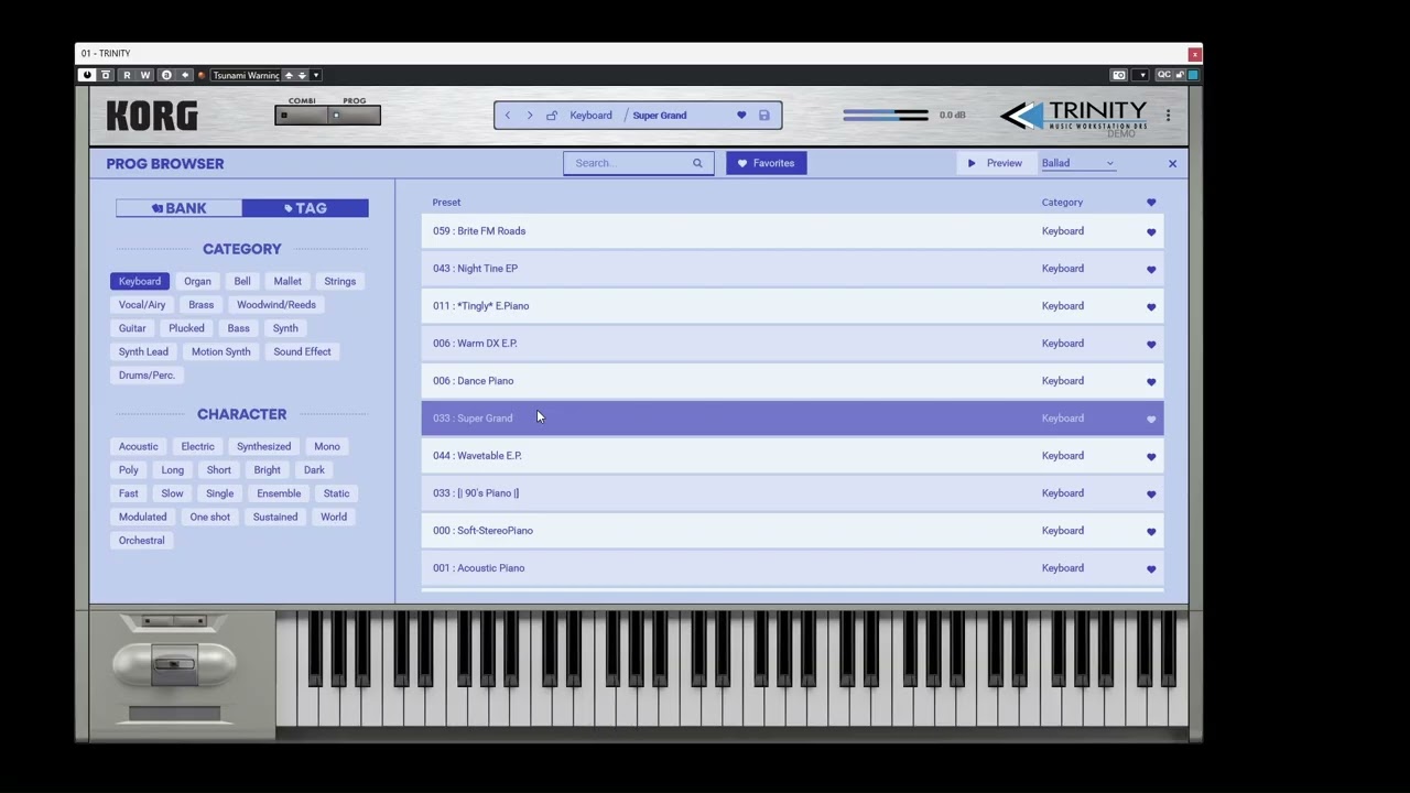 KORG Trinity VST Keyboard Presets(No Talking)