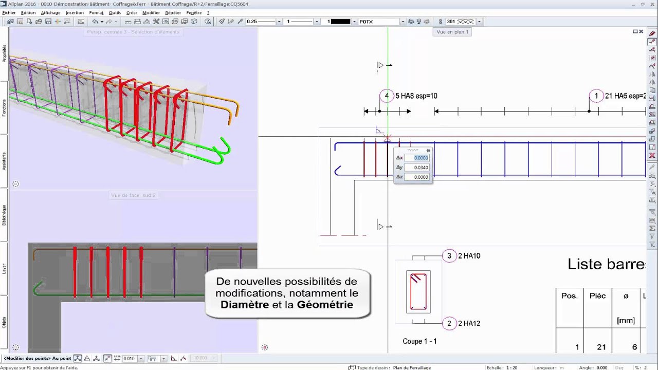 Allplan Engineering - Armature 3D paramétrique