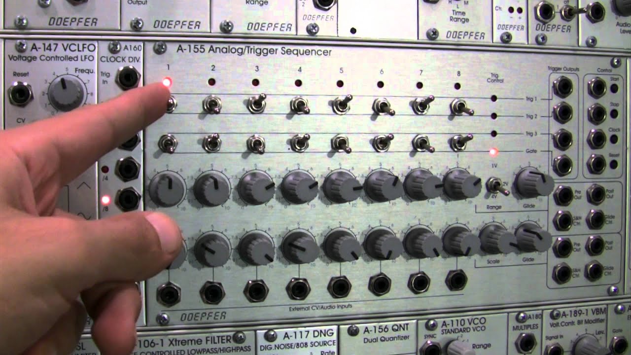 Doepfer A155 Analog/Trigger Sequencer Basics