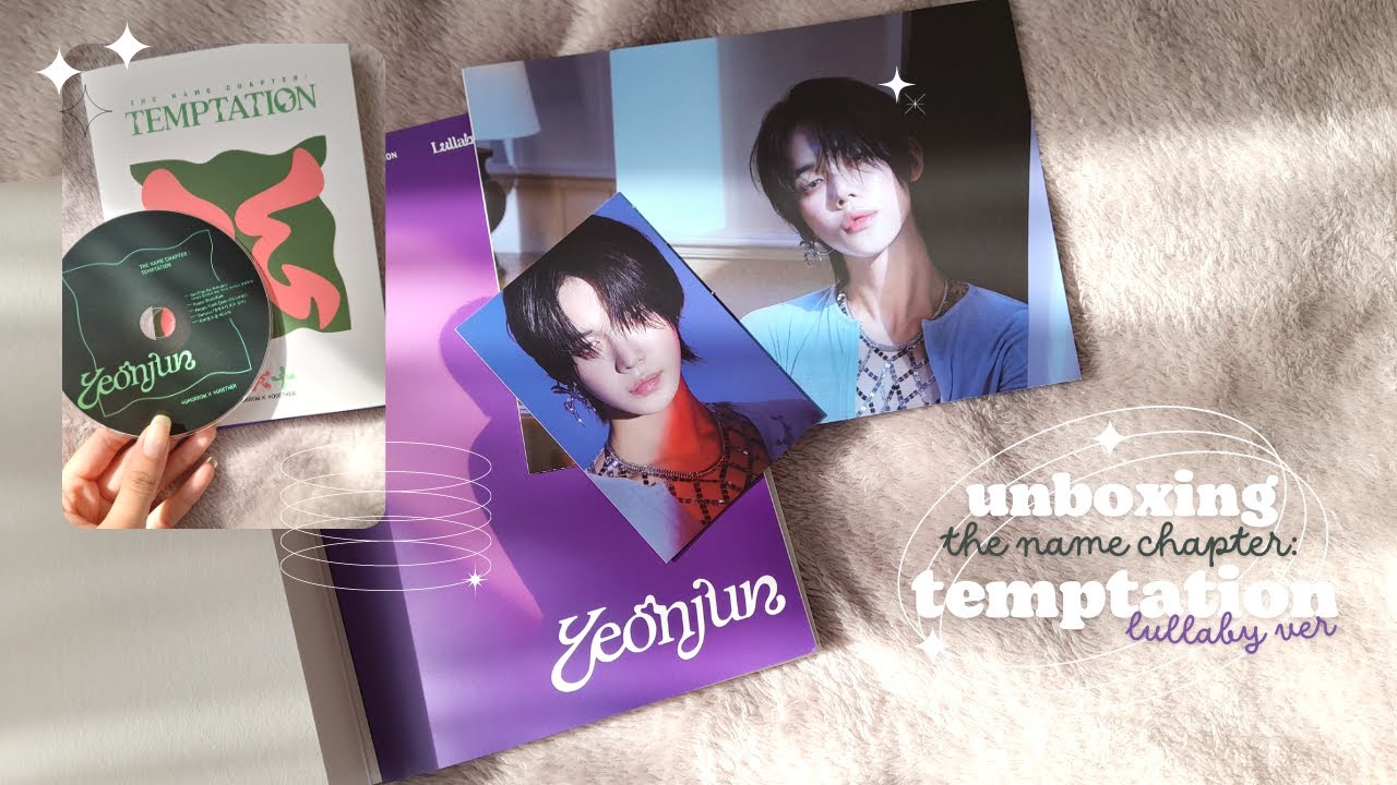 unboxing my first kpop album!! TXT the name chapter: temptation lullaby ver ೃ⁀➷