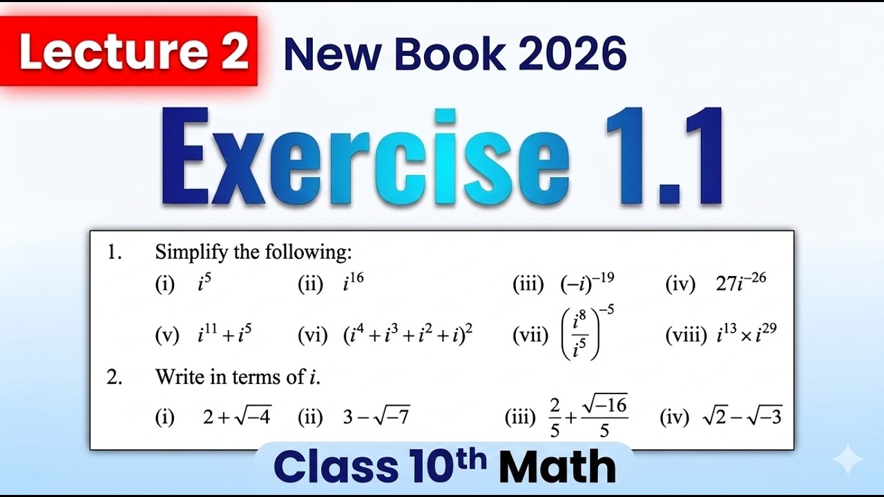Class 10th maths chapter 1 exercise 1.1 |Q1 & Q2 | New book 2026 | Punjab Board