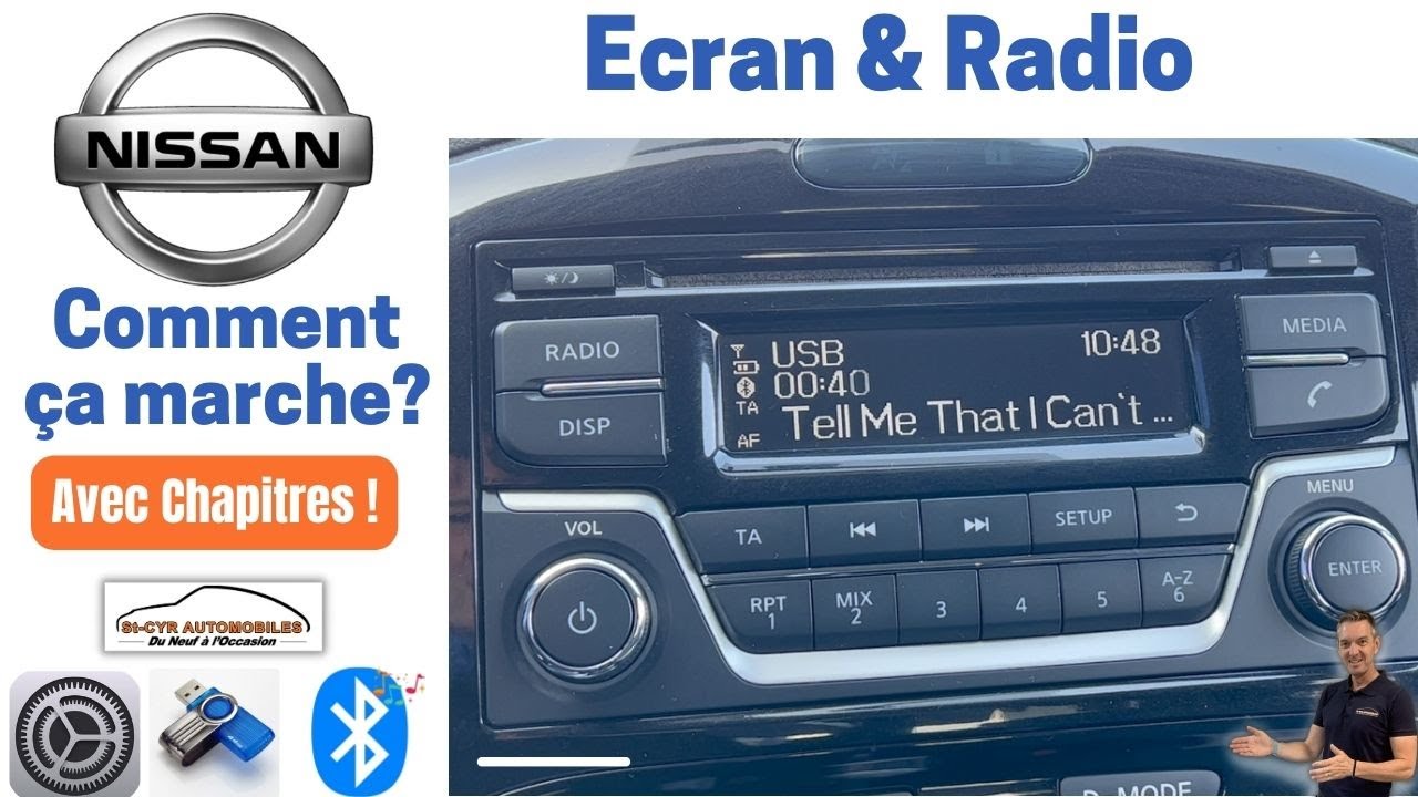 NISSAN, Guide complet Radio, Bluetooth, paramètres essentiels…qashqai, juke, micra...