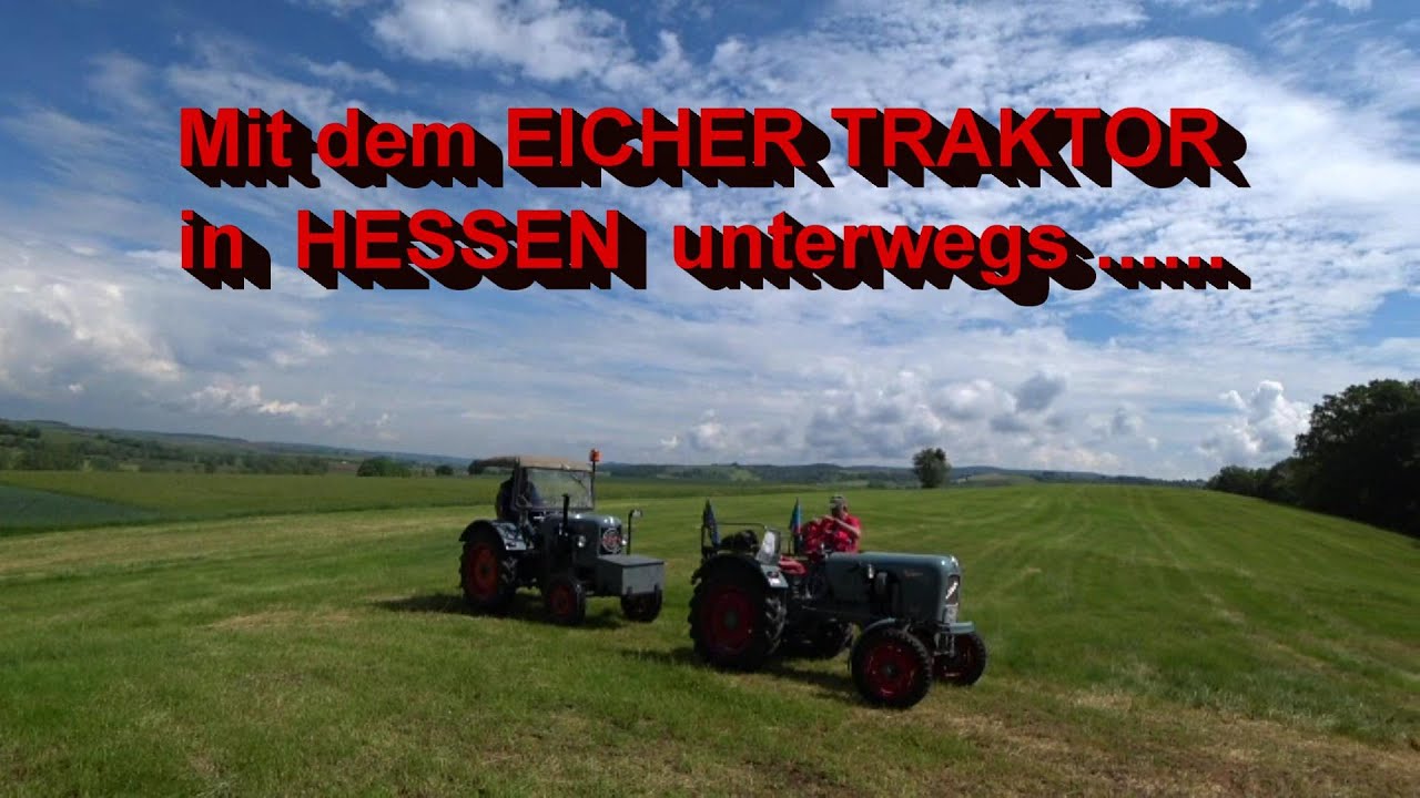 mit dem Eicher ED 16 und EICHER LEOPARD in Hessen unterwegs ,Juni 2021