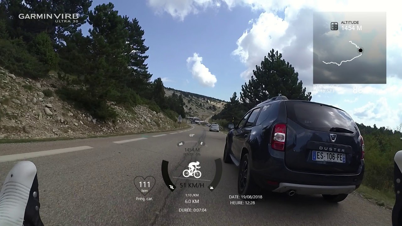 Descente du Mont Ventoux, versant Bédoin, complète [dimanche 19 août 2018]