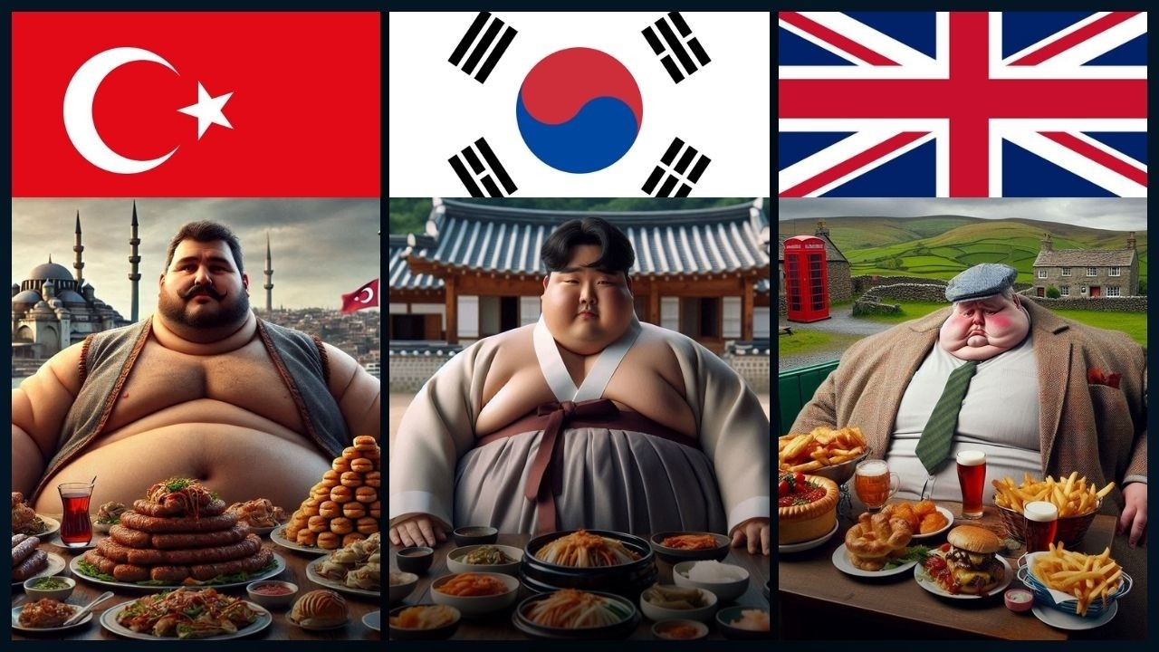 Asking AI to create  Fat Humans for each country