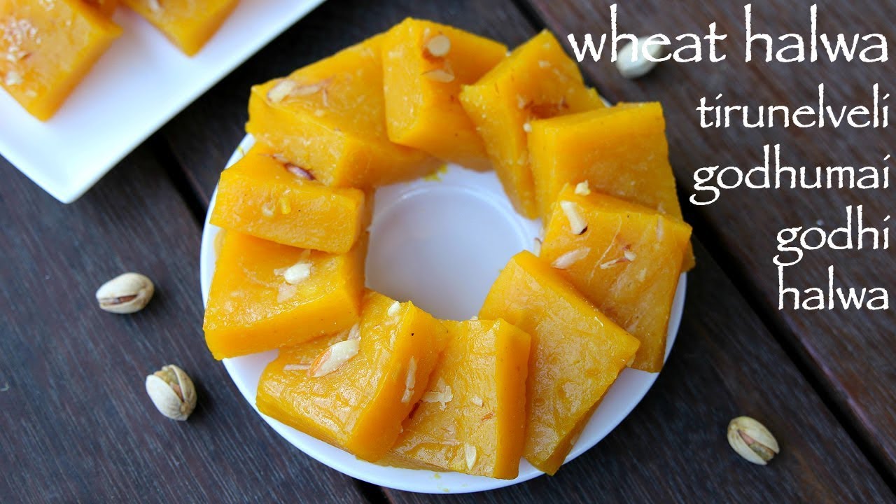 wheat halwa recipe | tirunelveli halwa | godhumai halwa or godhi halwa