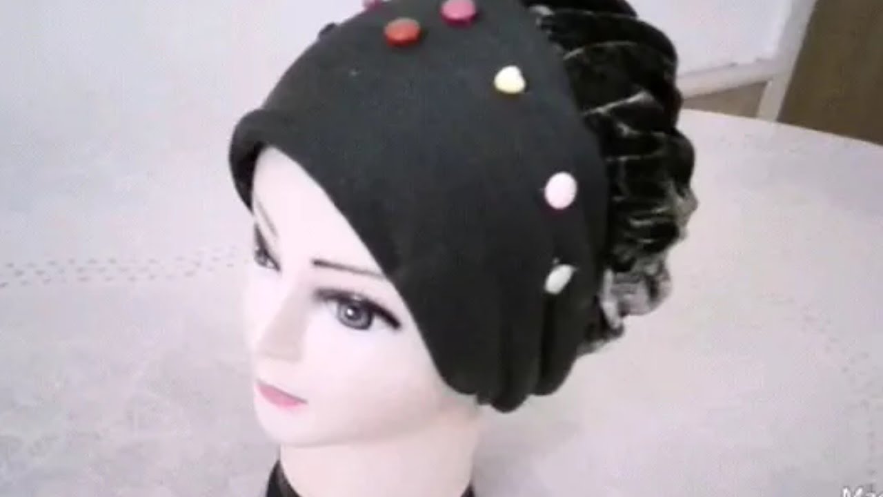 تربونات،تربون من بواقى قماش،عمل تربون سهل ،تربون مناسبات ، turbans sewing.
