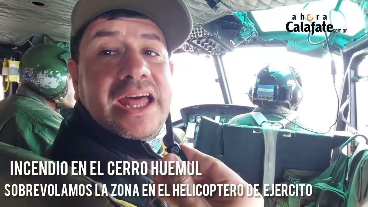 Cobertura Especial | Ahora Calafate participó del sobrevuelo sobre el área afectada por el incendio