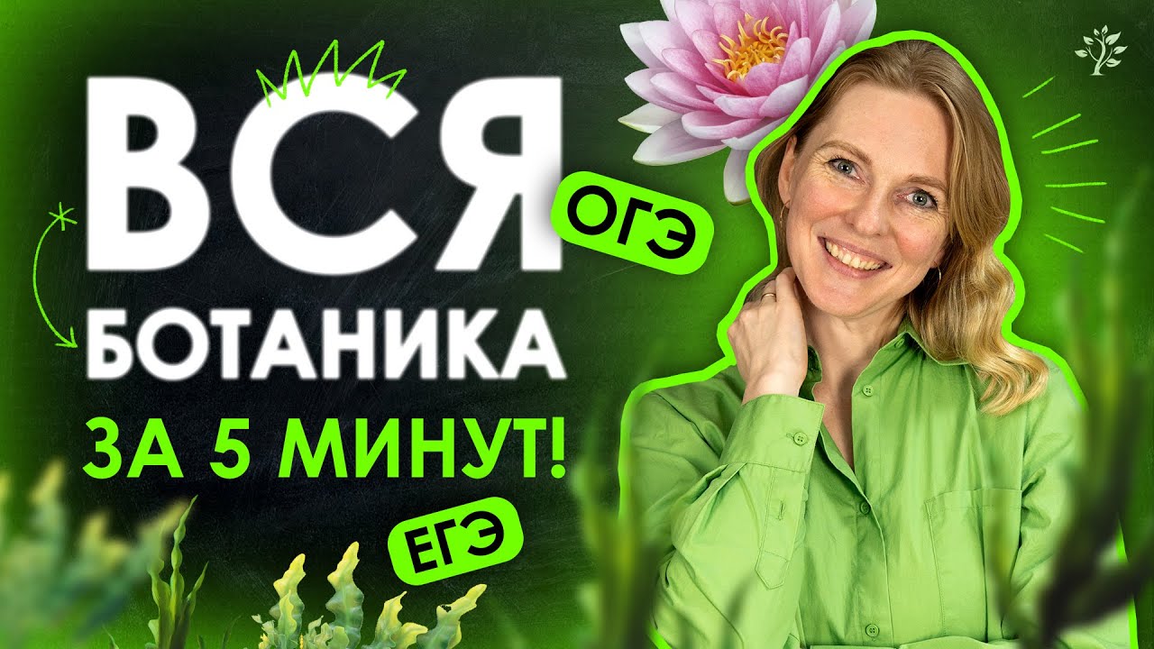 ВСЯ ботаника за 5 минут | Биология TutorOnline