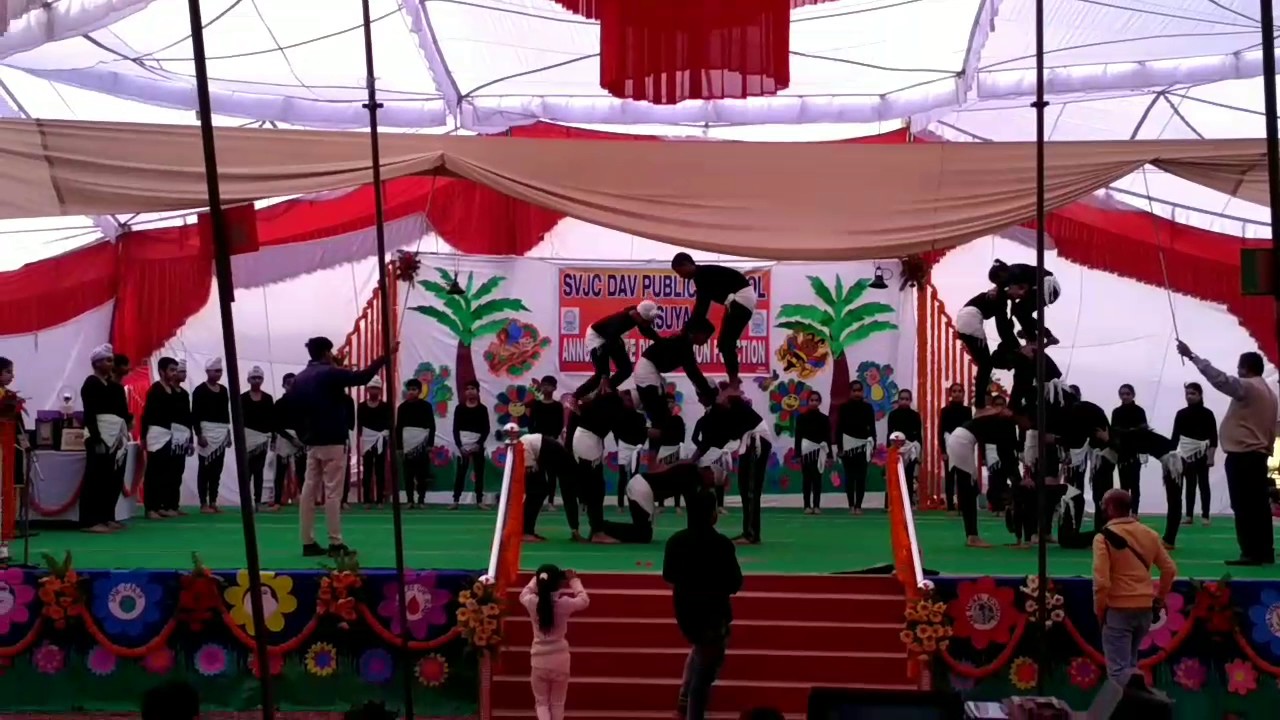 Yoga Demonstration SVJC DAV PUBLIC SCHOOL DASUYA