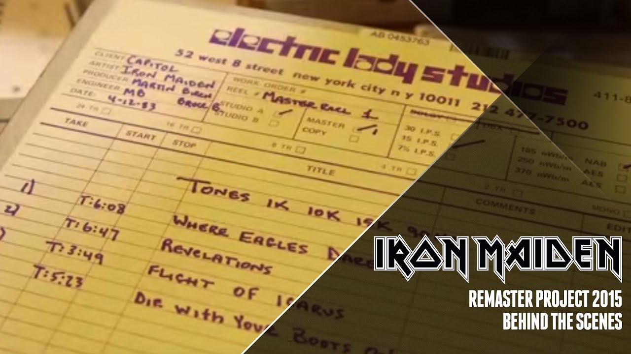 Iron Maiden Remaster Project 2015 - Behind The Scenes