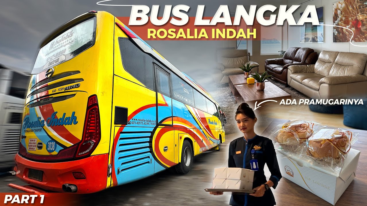 AKHIRNYA KESAMPAIAN NAIK BUS INI, APA MASIH ENAK⁉️Trip Lampung-Madiun with Rosalia Indah PART 1