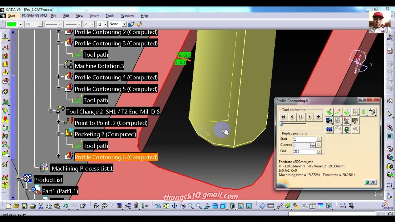 Rotary toolpaths | 4 axis full tutorial on Catia #4