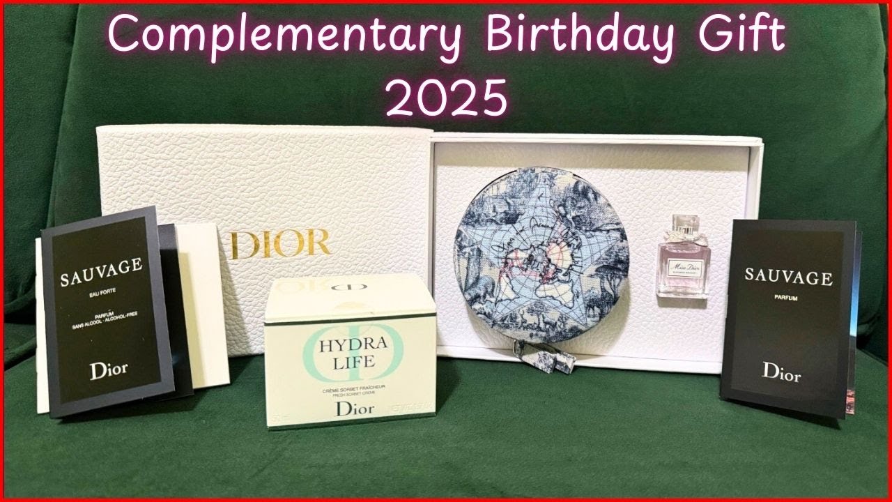DIOR COMPLEMENTARY GOLD BIRTHDAY GIFT DIOR BEAUTY UNBOXING SEPTEMBER 2025