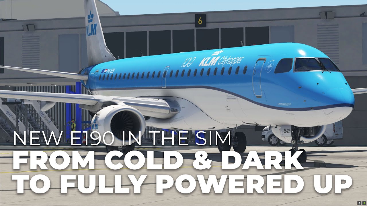 Full Cockpit Power-Up in the Embraer E190 for X-Plane