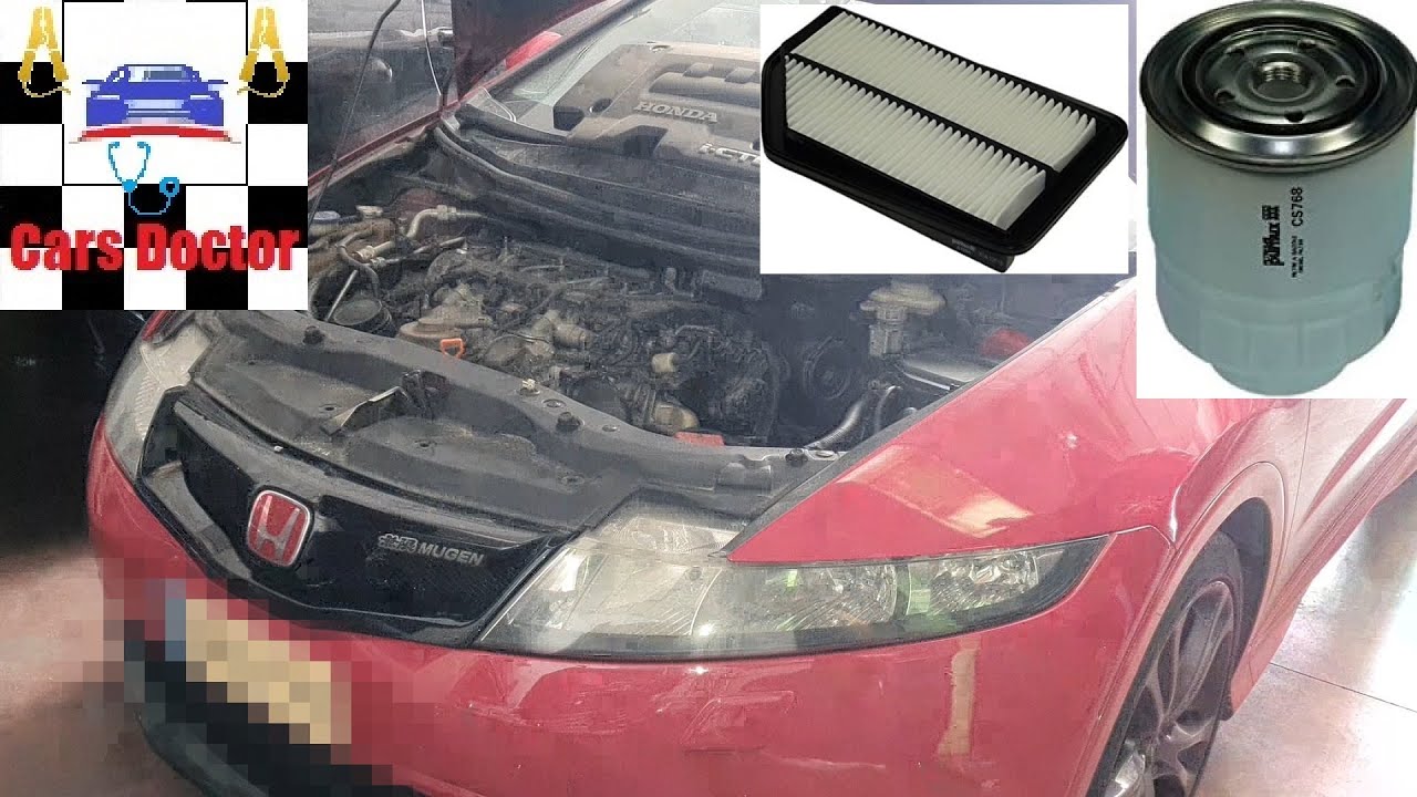 Cambio Filtro Combustible y Aire Honda Civic 2007 2200 Diesel Motor N22A2 140Cv