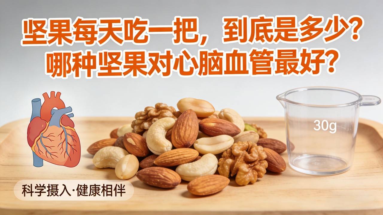 坚果每天吃一把，到底是多少？哪种坚果对心脑血管最好？
