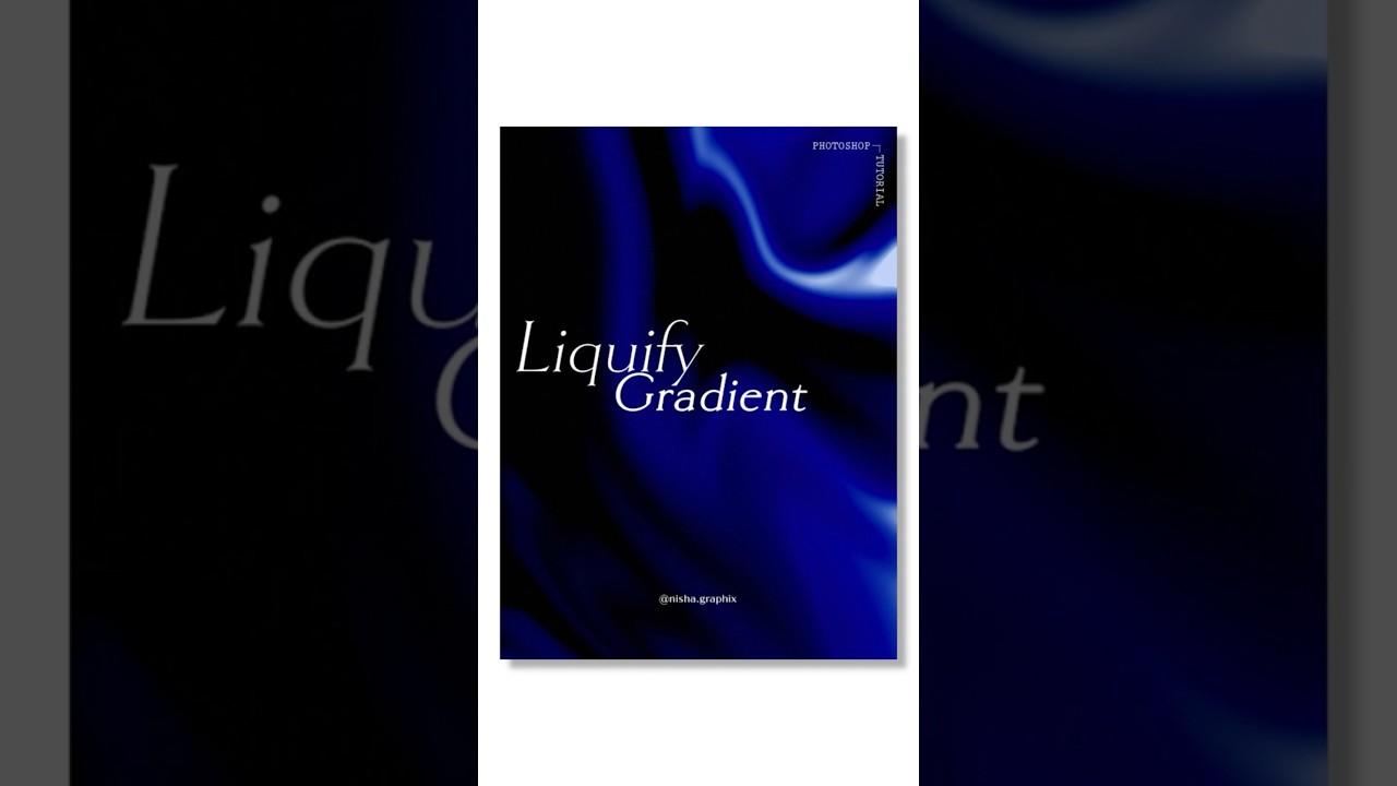 How to Create a Liquify Gradient Effect in Photoshop. Step-by-step tutorial. 