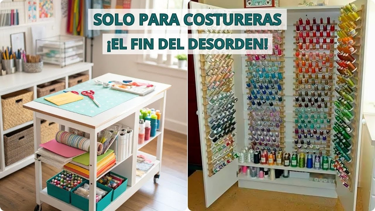 ¡Basta! No Más Al Caos En Tu Taller De Costura, Organiza Con Estos Muebles