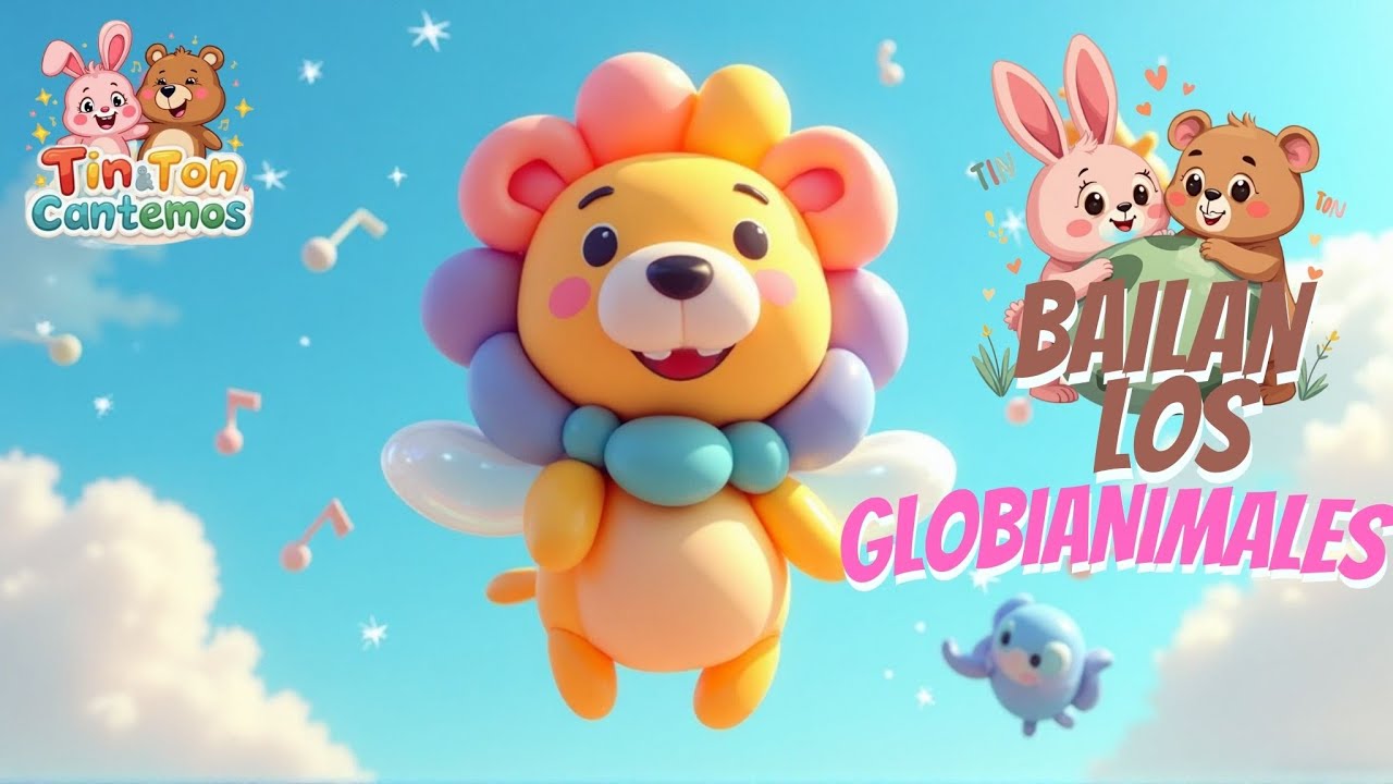 ¡Baila con Globi! 🕺🌈 Los Globianimales Llegaron al Cielo Mágico 🎈 Canción Infantil Pegajosa