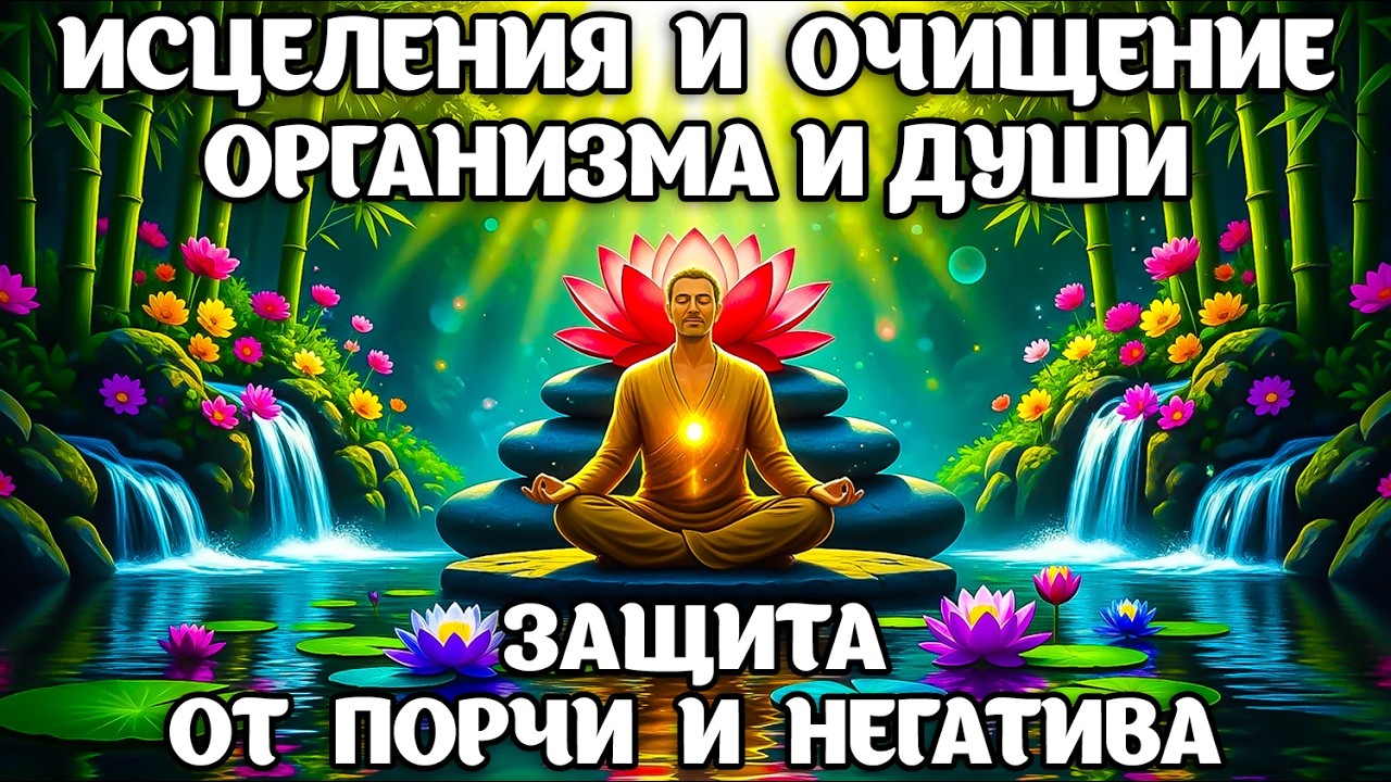 Медитация: Исцеление и Очищение Организма и Души. Защита от порчи и негатива. Восстановление Энергии