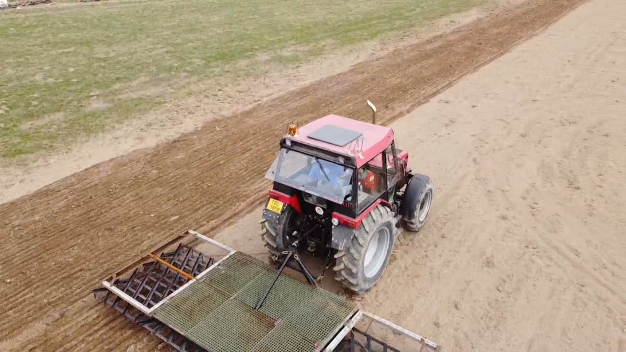Jarní bránování | Zetor 7340 turbo