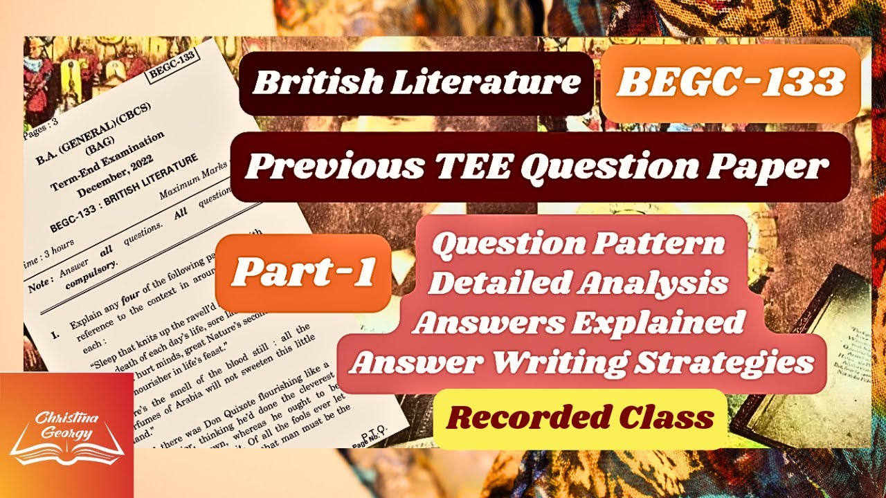 BEGC-133 Previous Question Paper Analysis-1|BEGC-133 Important Questions-2|BEGC-133 Exam Preparation