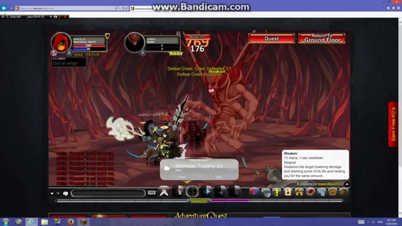AQWorlds- Tower of Doom Walkthrough comlete#2