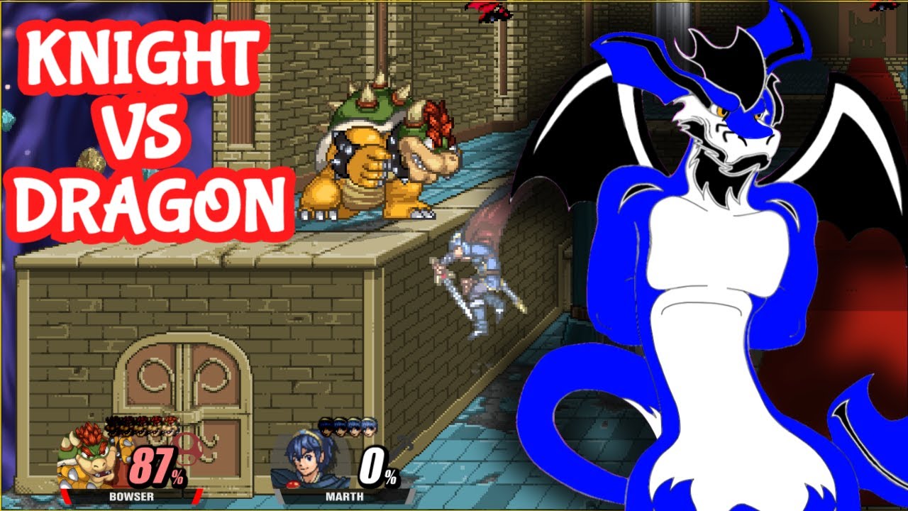 My FIRST Smash Flash Video, Knight vs Dragon