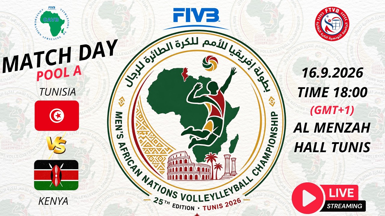 DAY 2 / POOL  / TUNISIA  (TUN) VS KENYA (KEN)