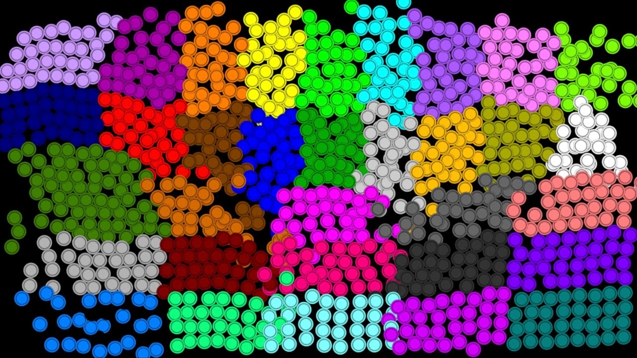 The Rainbow 29 Leg Eliminations Marble Race In Algodoo