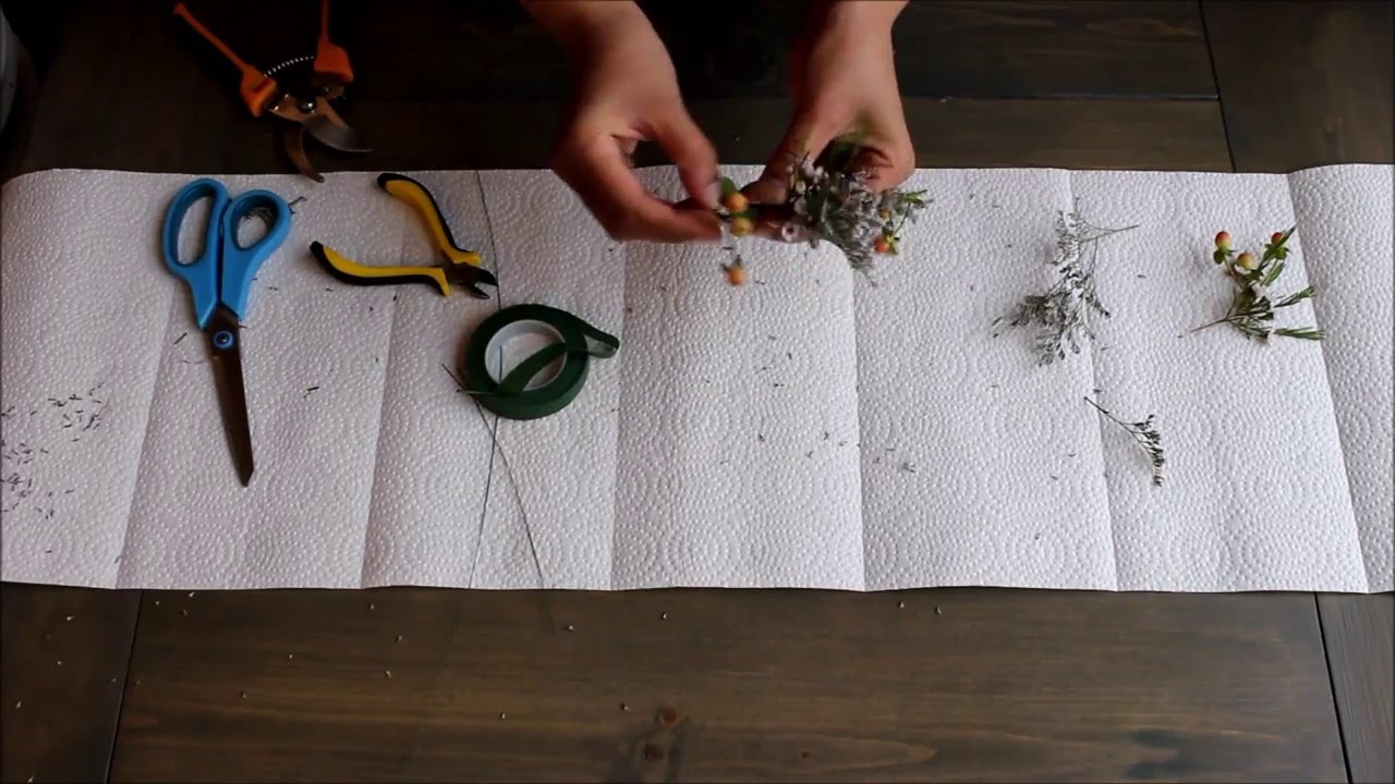How to Make a Rustic Boutonniere