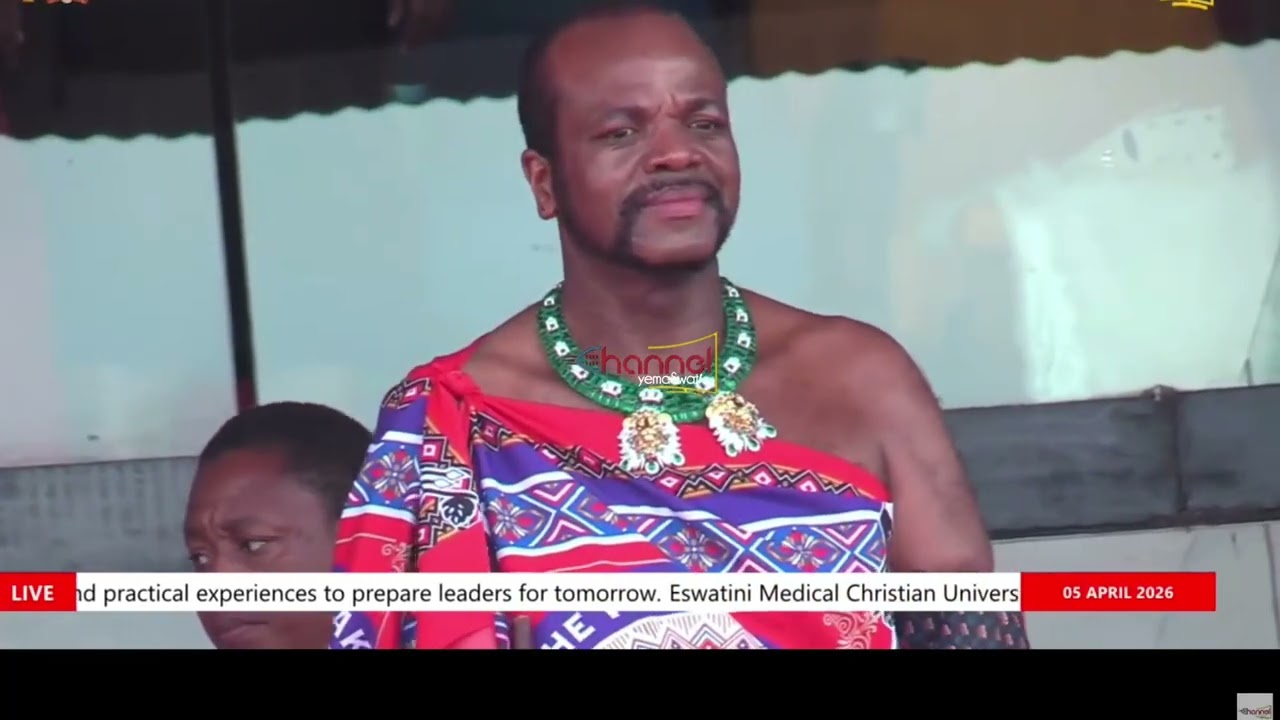 HIS MAJESY KING MSWATI III ARRIVAL AT THE NATIONAL EASTER SUNDAY  SERVICE