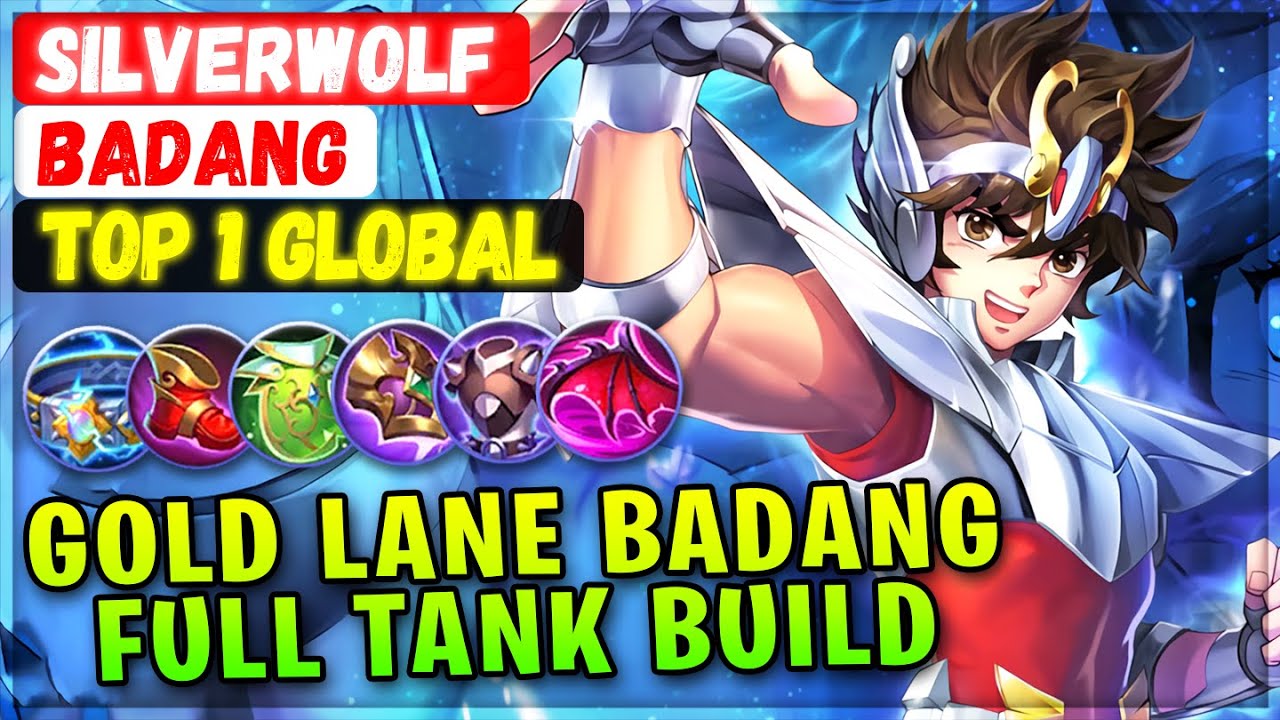 Gold Lane Badang, Full Tank Build [ Top 1 Global Badang ] SilverWolf Mobile Legends Emblem And Build