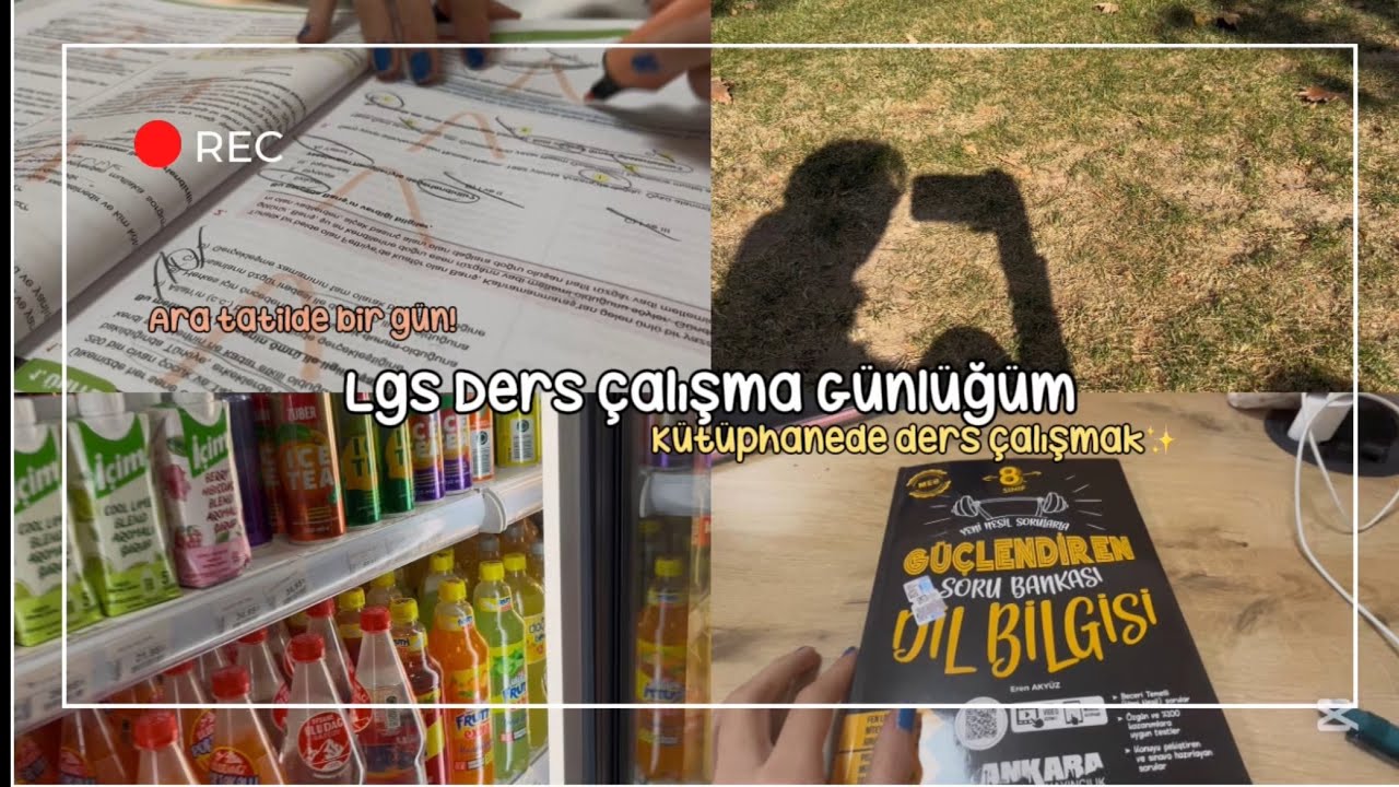 Lgs Ders Çalışma Günlüğüm#15 //Kütüphanede ders çalışalım🦋\\ #lgsdersçalışmagünlüğüm #keşfet 