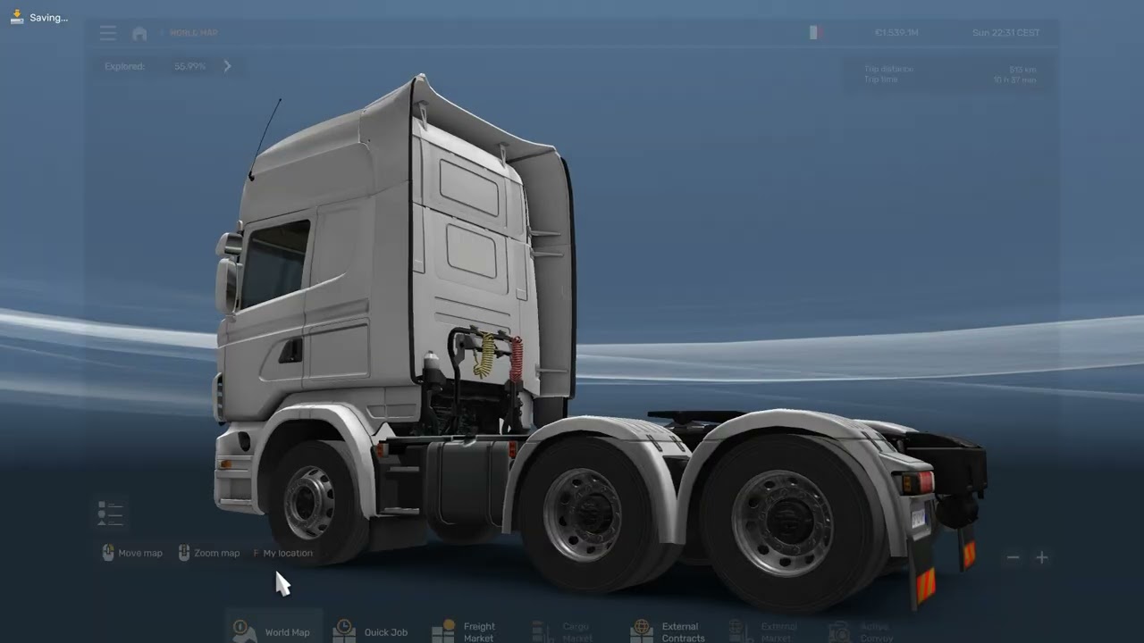 Euro Truck Simulator 2 #114 Taranto-Ioannia Exhaust Systems (No music, chill driving)