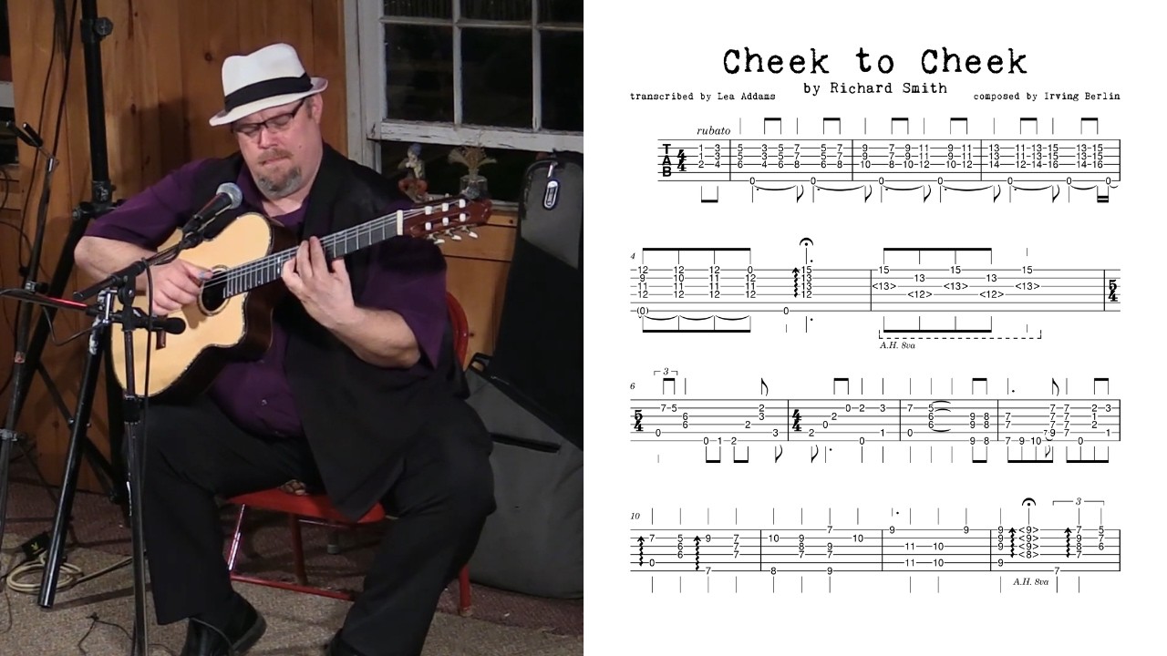 Richard Smith FINGERSTYLE GUITAR Transcription | Cheek to Cheek