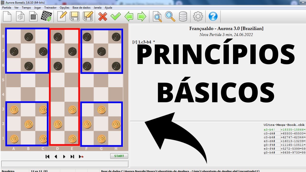 Jogo de Damas: Princ&iacute;pios B&aacute;sicos - Fundamentos do Jogo de Damas