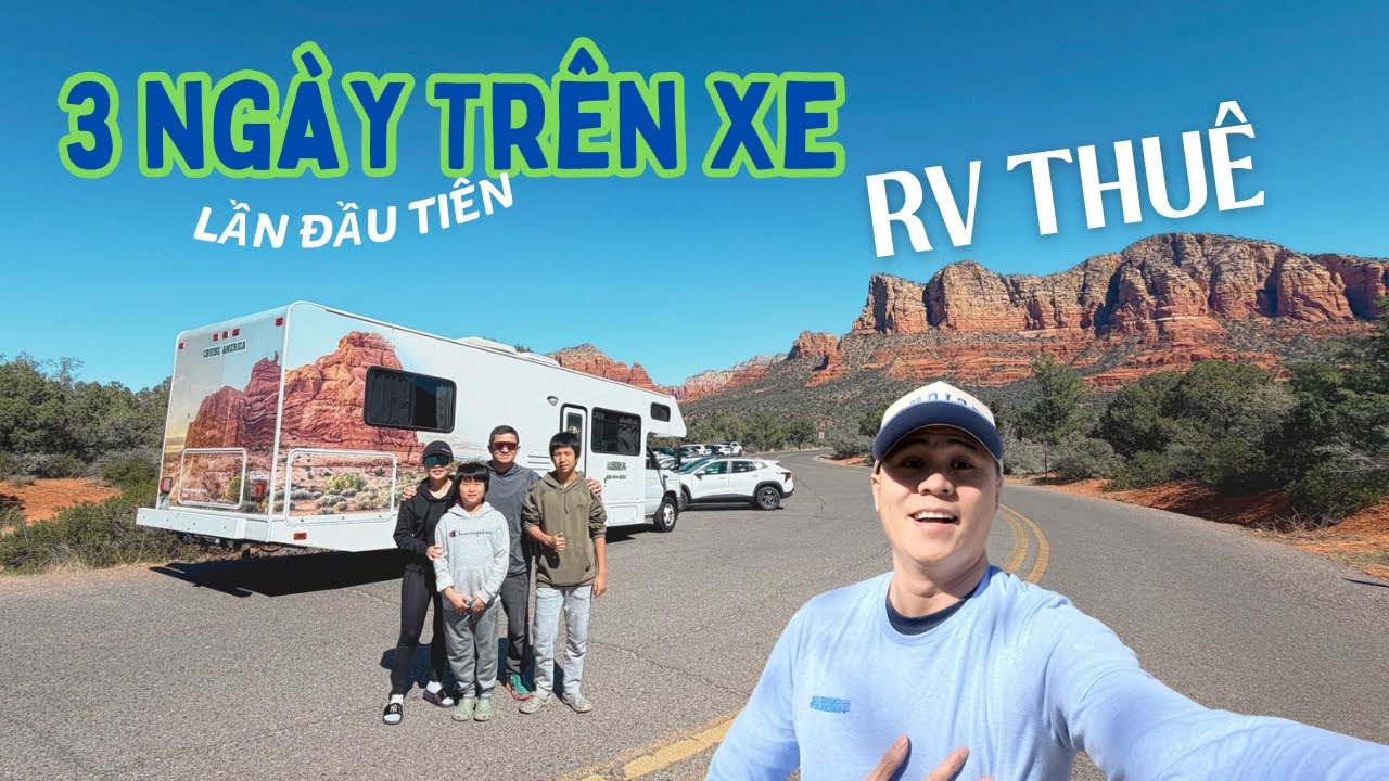 Tập 24: LẦN ĐẦU THUÊ NHÀ DI ĐỘNG RV Ở MỸ | Gia đình 4 người sống ra sao?