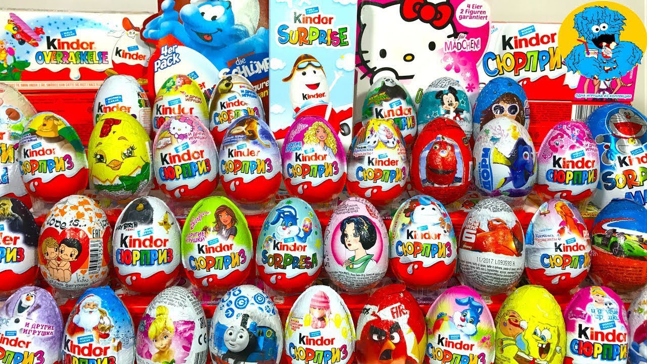 Будни Коллекционера. Мега Обзор 60 Сюрпризов. Mega Unboxing 60 Surprise Eggs with new Collections