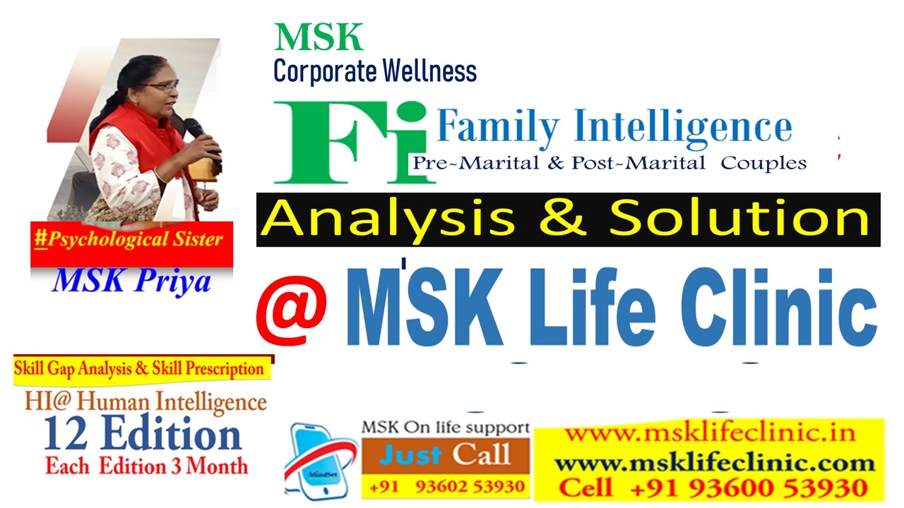family intelligence msk therapy in Tamil by msk life clinic foundation