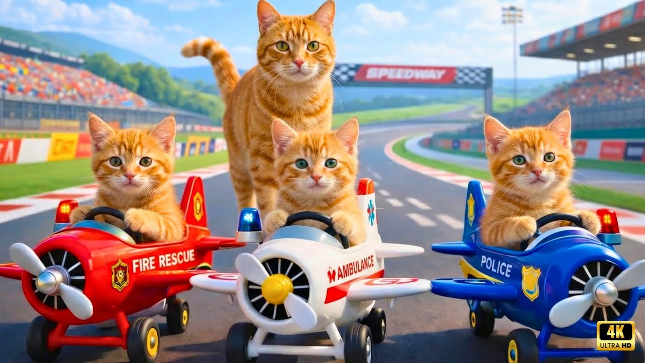 Mama Cat Trims Fur on the Farm and Makes Tiger Hat For Kittens At Home🐾🎩🐯