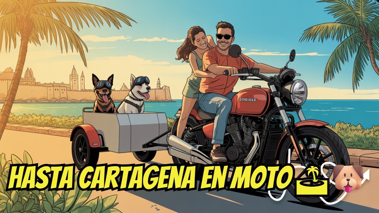 ¡Llegamos a CARTAGENA en MOTO con nuestros perritos! 🏍🐾 | Final de nuestra aventura 🏝️