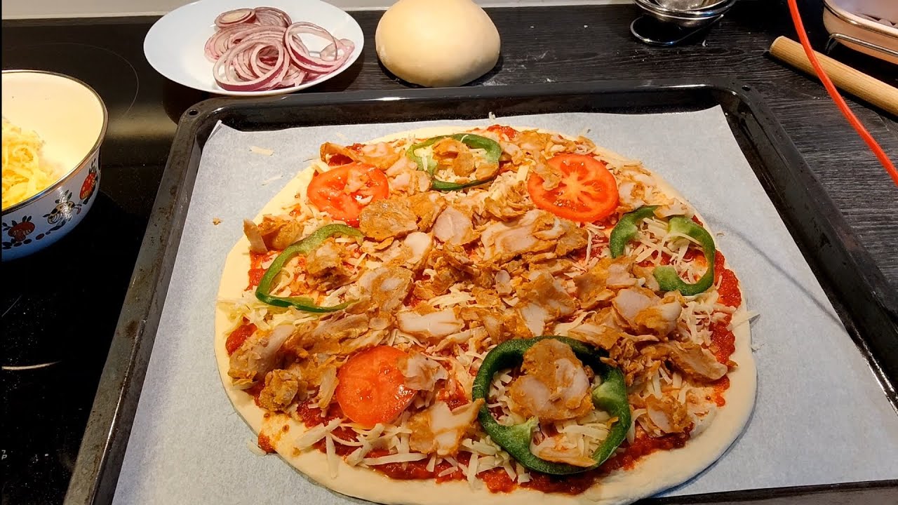 Chicken PIZZA, easy and delicious 😋