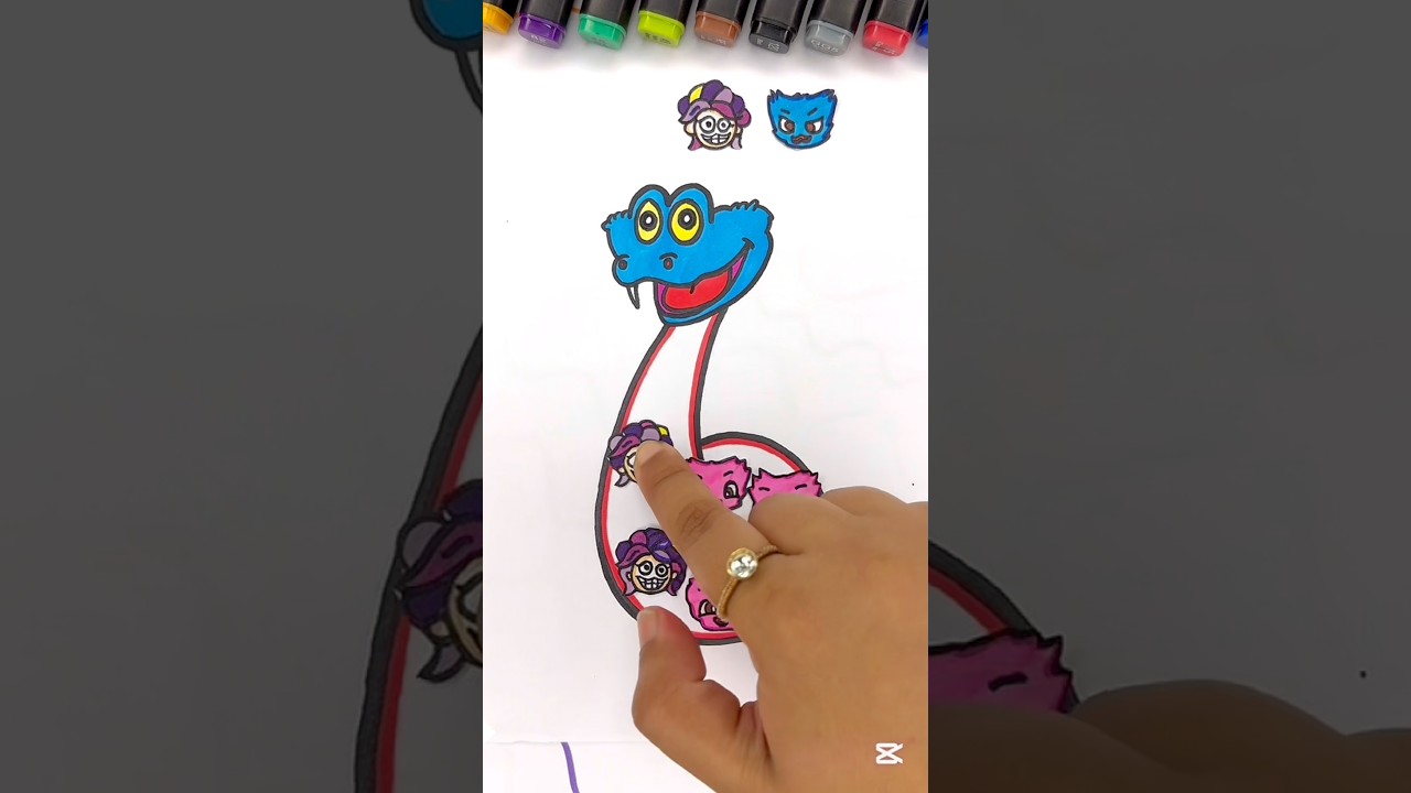 Poppy playtime paper puzzle game!!❤️😍 #art #ytshorts #paperpuzzlegame #poppyplaytimechapter5