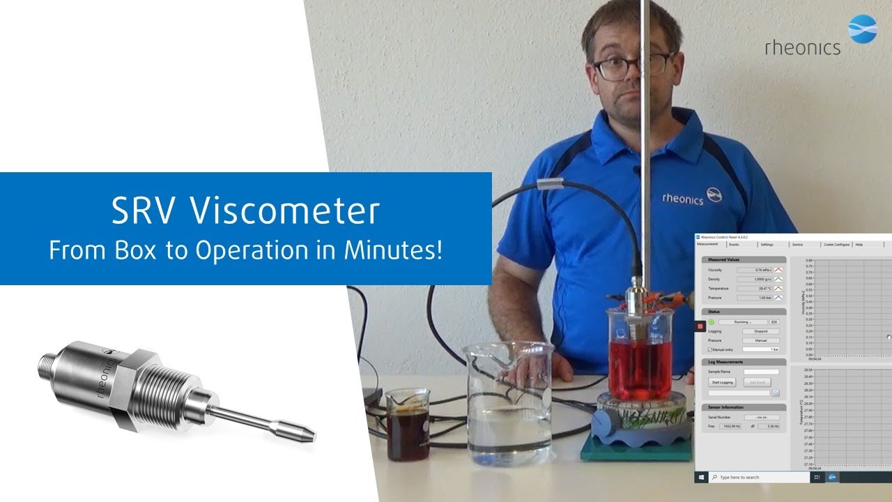 SRV inline viscosity meter introduction | Viscometer from Box to Operation in less than 5 Minutes!